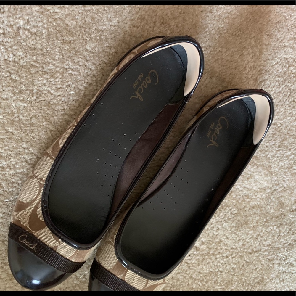 Coach Brown flats